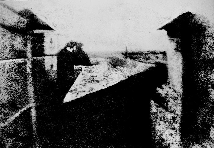first image taken by Joseph Nicephore Niepce from his window - No. 36 on the greatest inventions of all time list